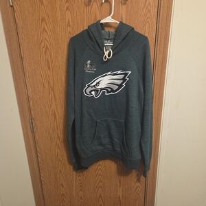 Majestic Threads Philadelphia Eagles Saquon Barkley Hooded Sweatshirt Large NWT